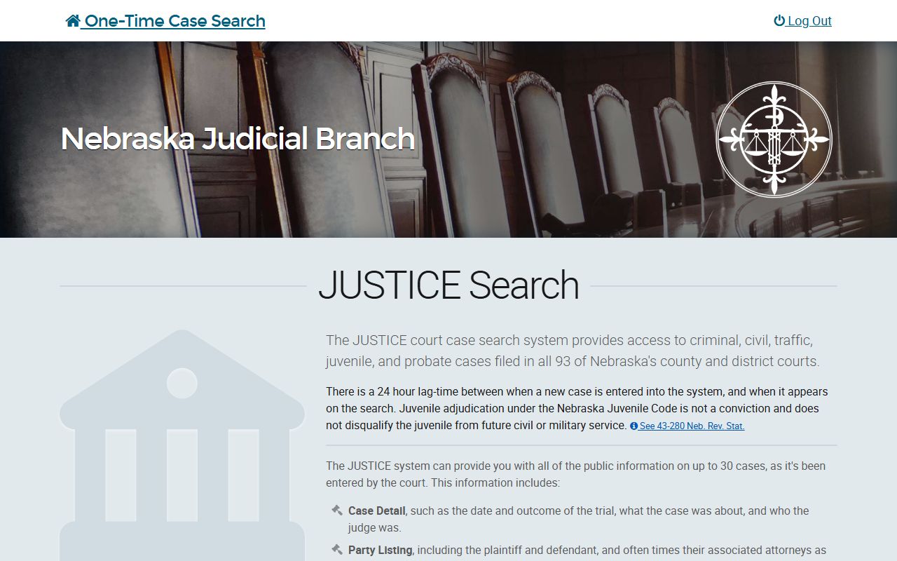 Banner County court records after jail arrest JUSTICE case search